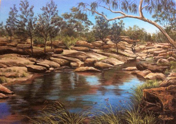 Gundabooka Creek_Original Jenny Greentree Art