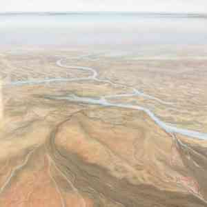 Approaching Lake Eyre_Jenny Greentree Art