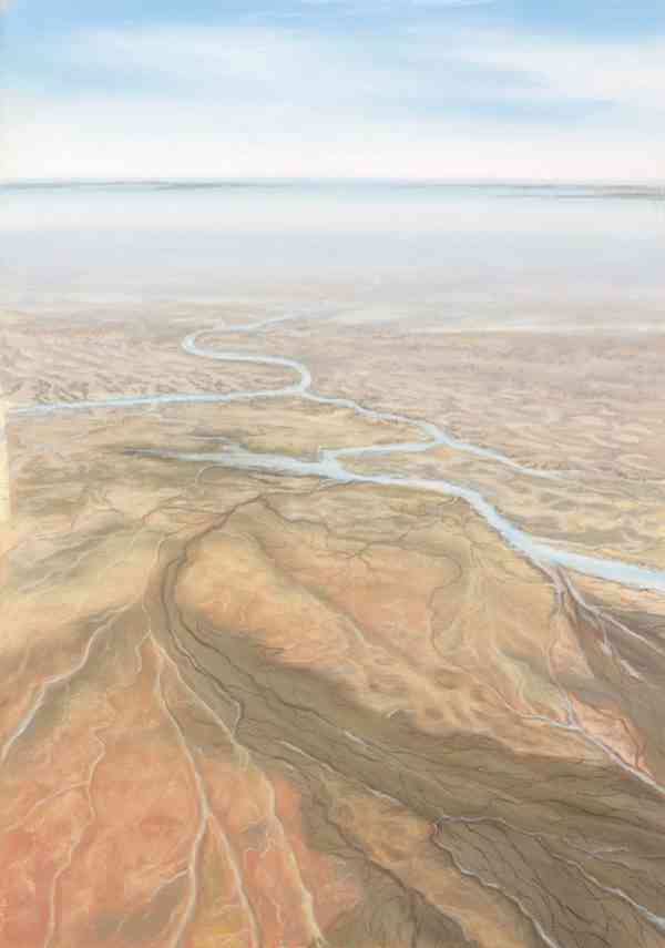 Approaching Lake Eyre_Jenny Greentree Art