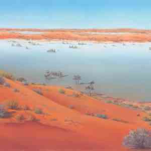 Water Between the Dunes_Jenny Greentree Art