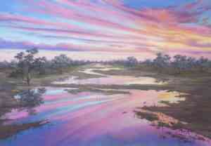 Polygonum Swamp Sunset_Jenny Greentree Art