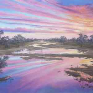 Polygonum Swamp Sunset_Jenny Greentree Art