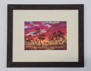 Outback Sunset_Original art by Jenny Greentree