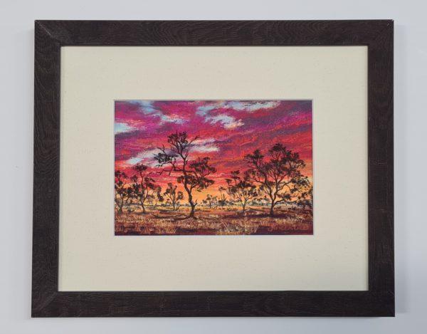 Outback Sunset_Original art by Jenny Greentree