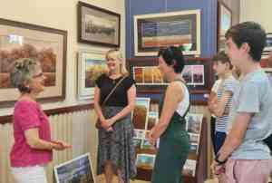 Jen with Back O' Bourke Gallery Visitors