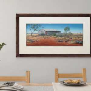 Australian Landscape Art – Pera Bore Woolshed