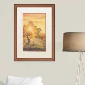 Australian Landscape Art - Bourke: A Vision Splendid - Yellow Panel